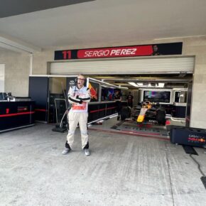 Pit lane medical team.